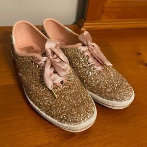 Kate Spade Pink Glitter Keds